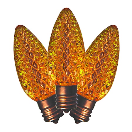 Holiday Bright Lights Holiday Bright Lights LED C9 Yellow 25 ct Replacement Christmas Light Bulbs BU25LEDFC9-TYLA